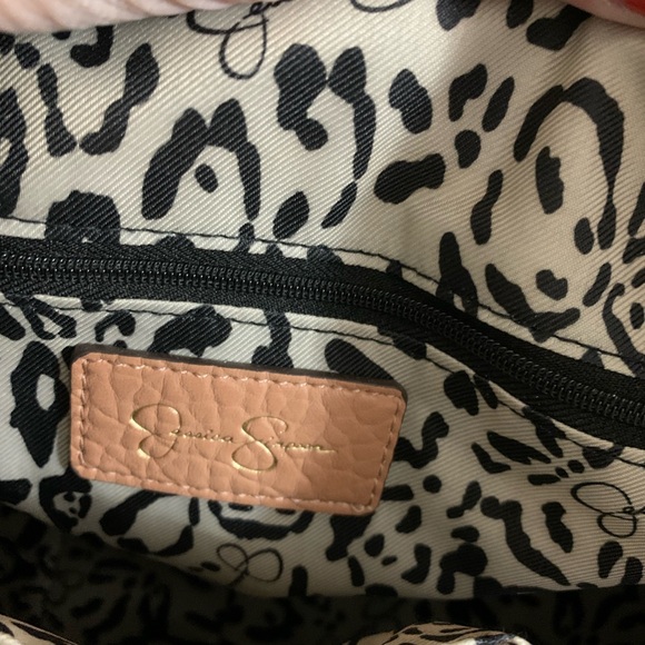 Jessica Simpson Tan Satchel with Feather Accent - Picture 5 of 6